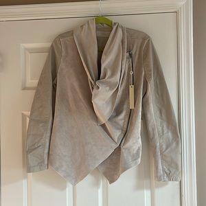 BLANK NYC faux leather and suede jacket
